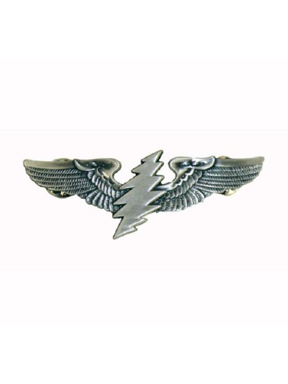 Grateful Dead Lightning Bolt Pin Deadhead Pilot Wings Licensed Hippie Lapel New